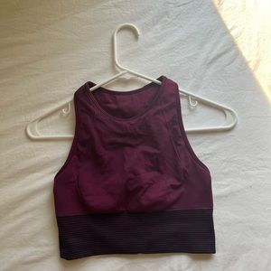 Lululemon High Neck Ribbed Bra Top